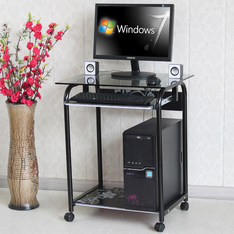خو شیشه ای و چوب صفحه اصلی کامپیوتر جدول رنگ سیاه و سفید قابل حمل مطالعه جدول DX-089