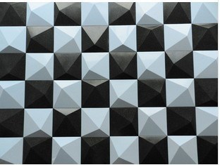 Chất liệu PVC chống thấm nước Ngoại thất 3D Wall Panels tường ngoài trời Che Stone Wall nền