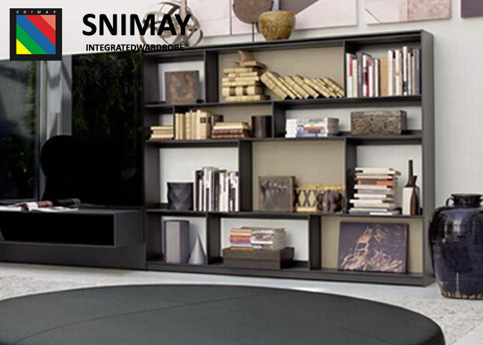 کتاب سیاه تزئینی پایه کابینت ها مدرن برای اتاق نشیمن، اتاق خواب